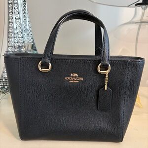 Coach Alice Small Satchel Blk/Gold EUC